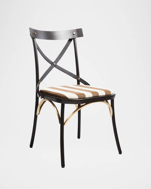 Flatiron Brown Stripe Dining Chair